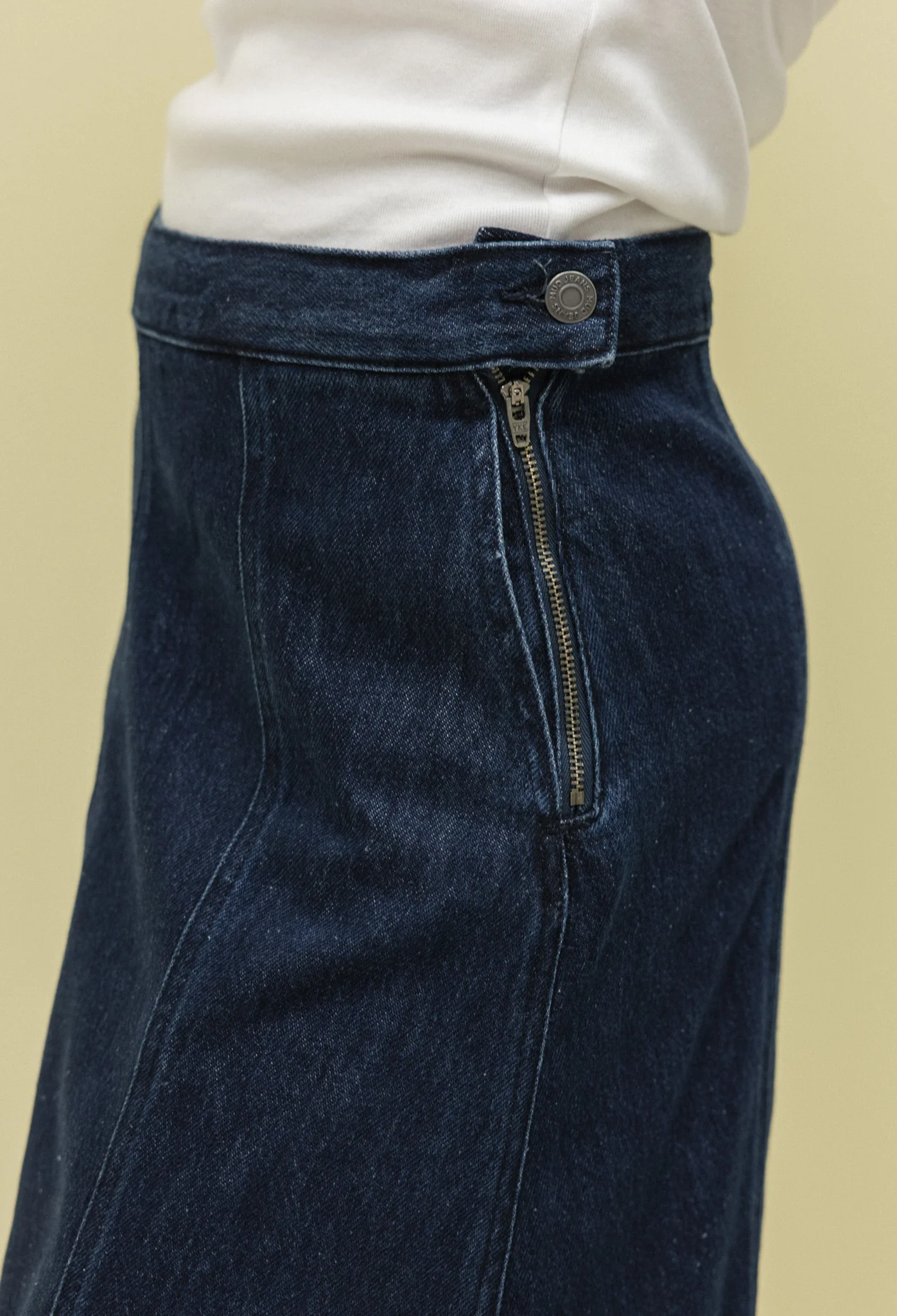 Mae Panel Skirt - Stone Indigo