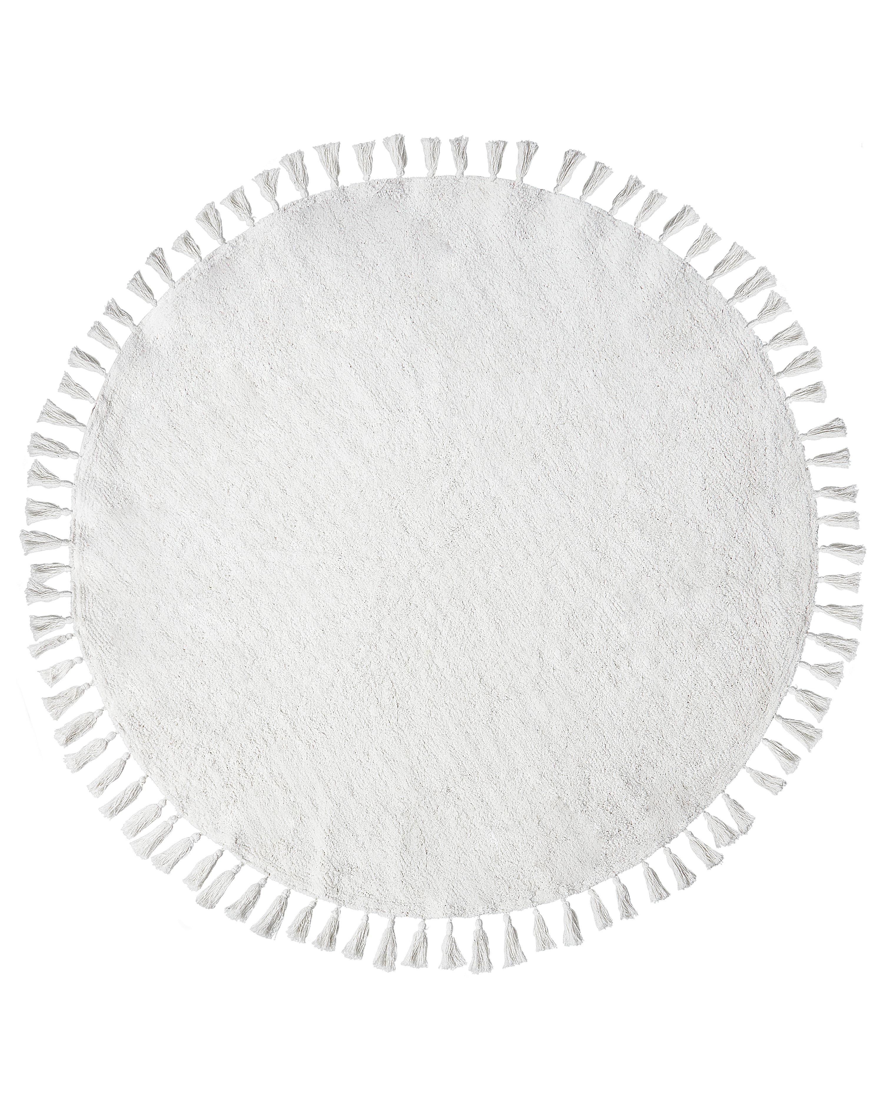 Rug MITSOBI White ? 120 cm Cotton