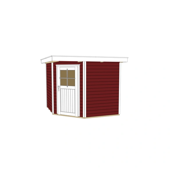 Gartenhaus »229 Gr.1«, Holz, BxHxT: 244 x 217 x 205 cm (Außenmaße inkl. Dachüberstand)