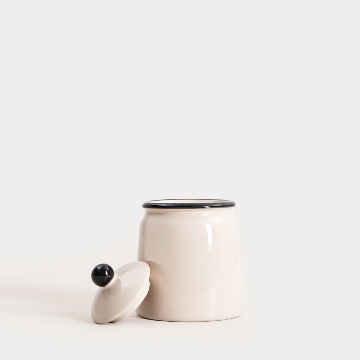 Pojemnik na waciki CHLOE ceramiczny 9,6x12,3 cm