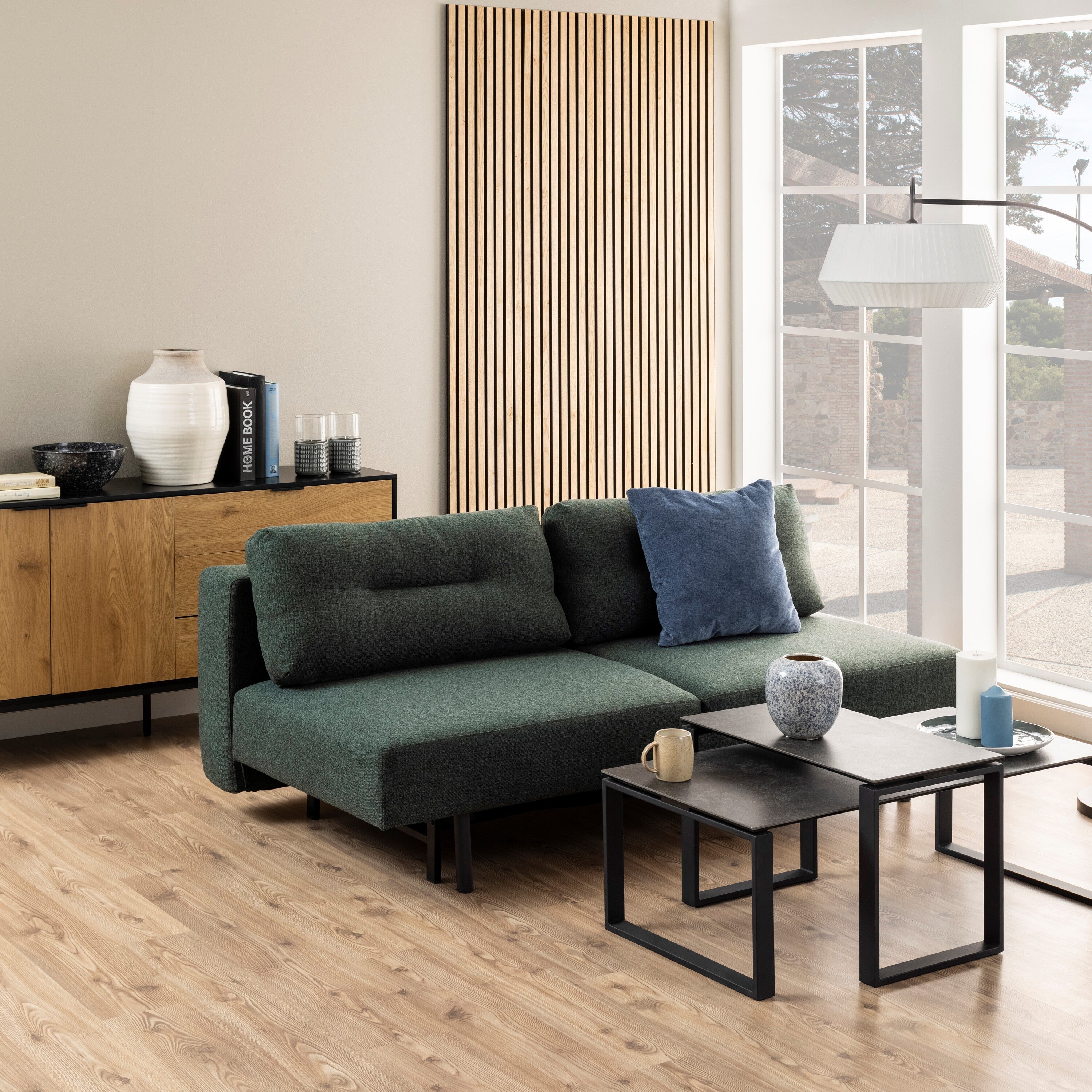 by fonQ Faber Slaapbank - Donkergroen