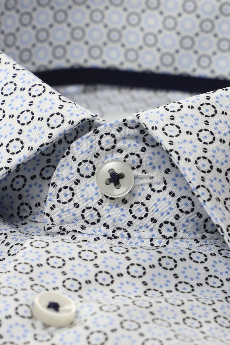 ETERNA Comfort Fit Hemd hellblau, Bedruckt