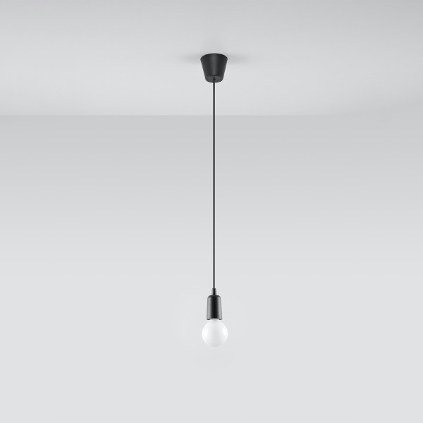 Lampa wisząca MATERO czarna 1xE27x60W wym:100x10x10cm IP20 Pure Lume