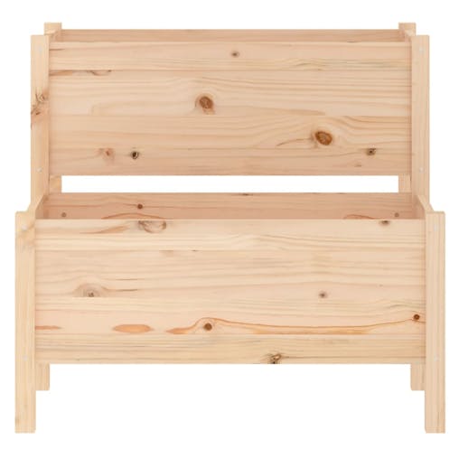 NNEVL Planter 84.5x84x75 cm Solid Wood Pine