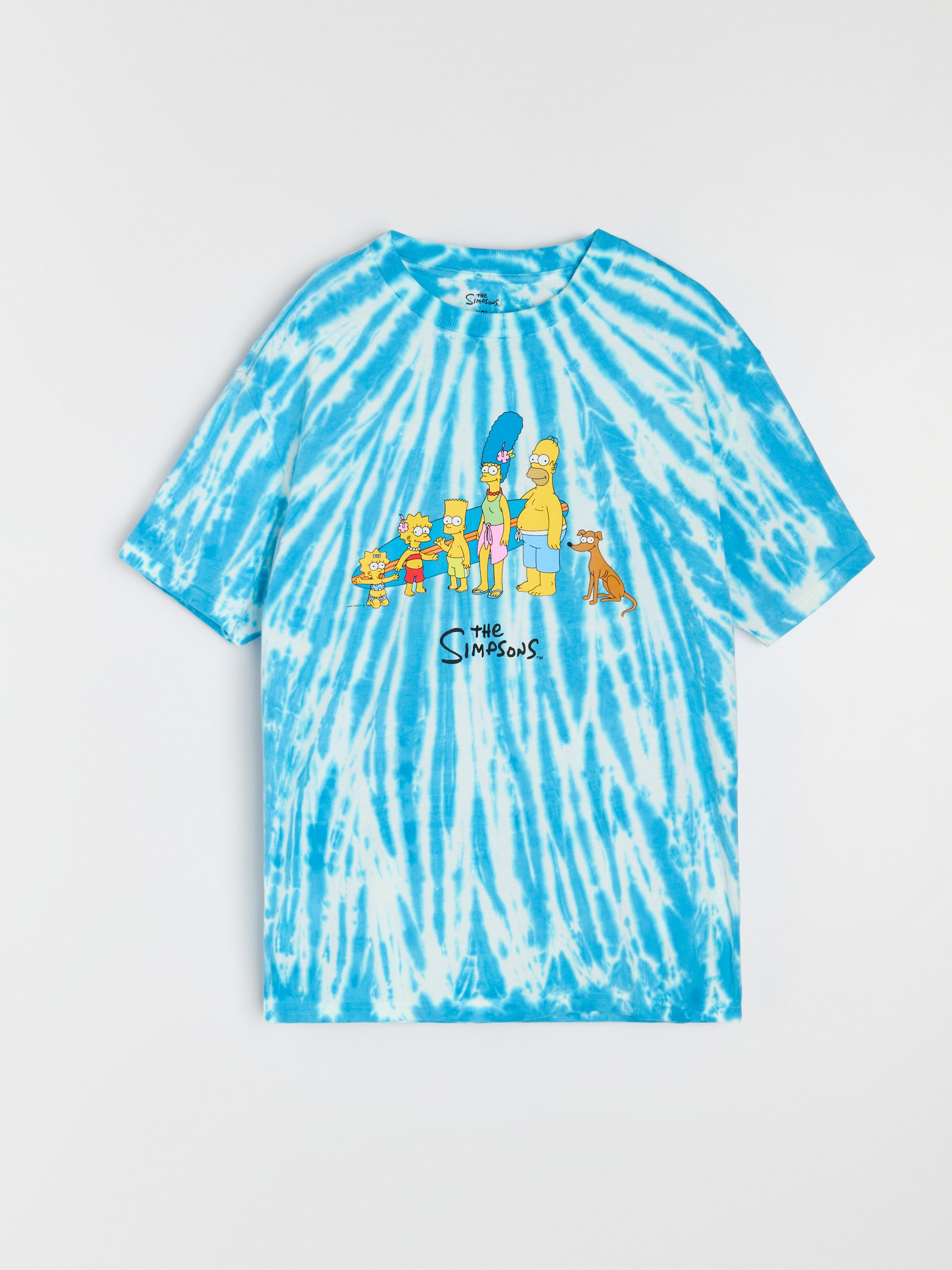 Bawełniana koszulka comfort fit z nadrukiem The Simpsons