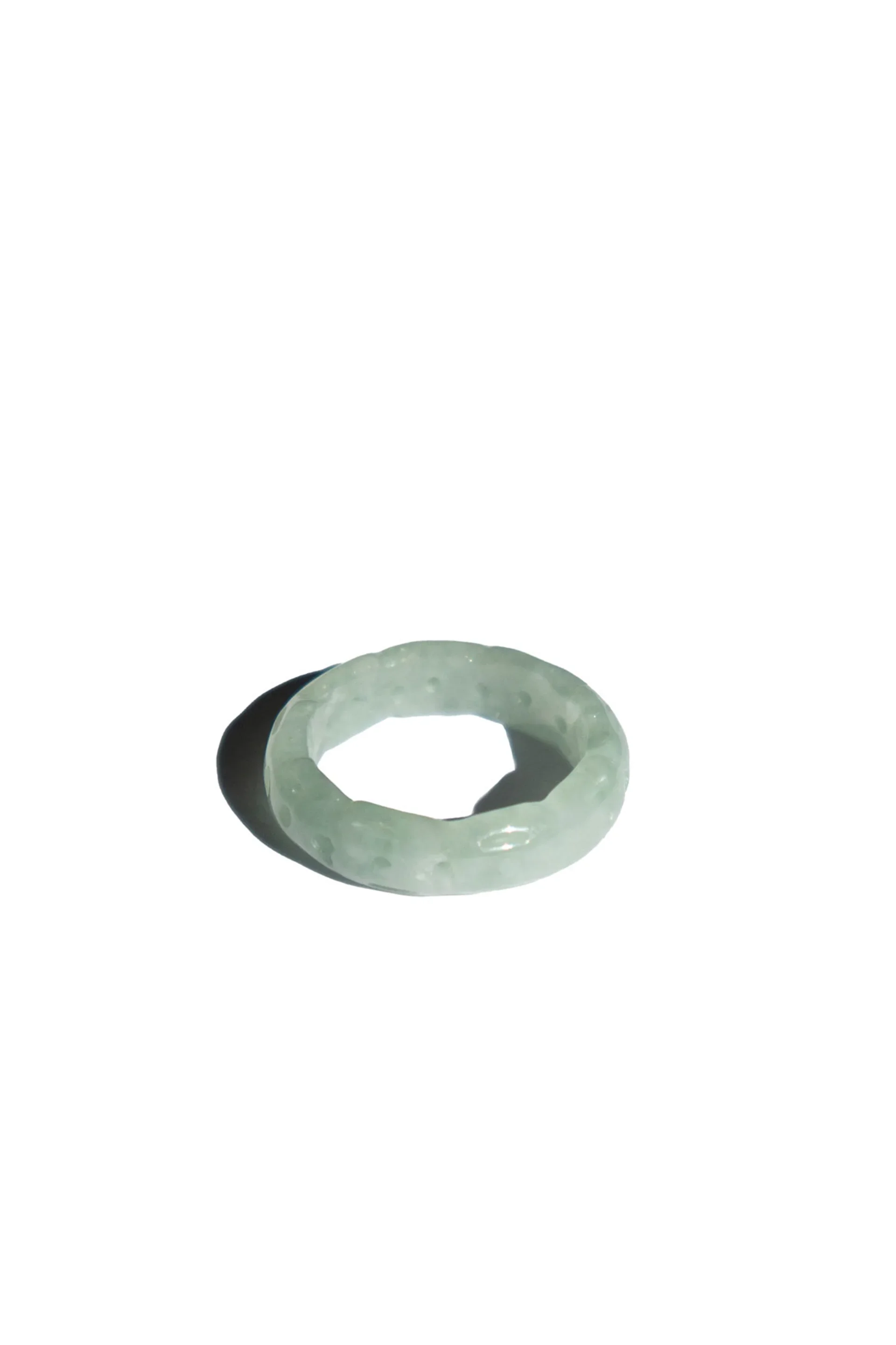 Weave — Off-White Jade Ring