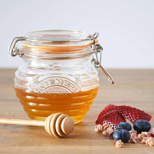 Kilner Honey Pot with Beechwood Dipper 400ml