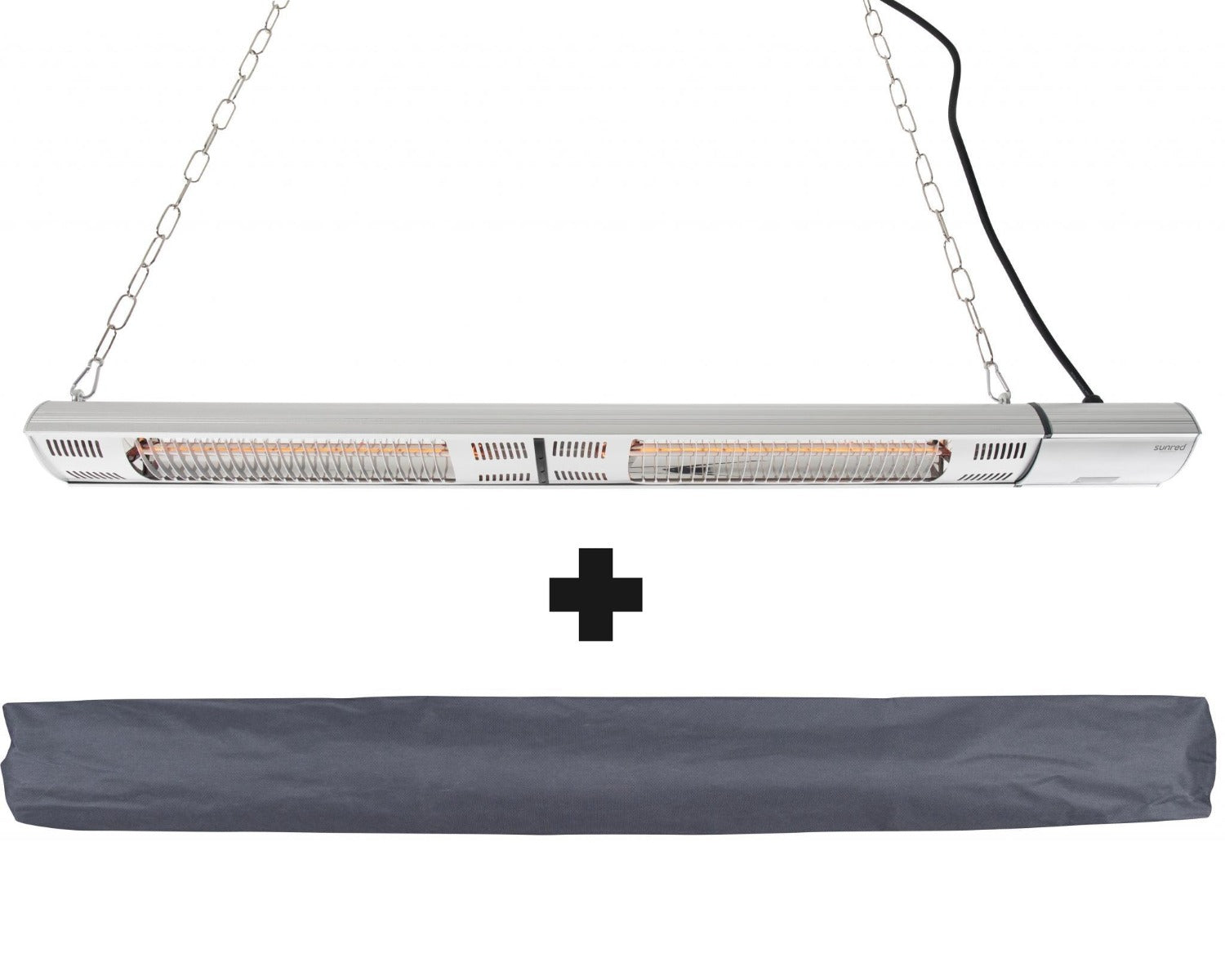 Sunred - COMBIDEAL - Heater & Hoes - Ultra lijn - Zilver –