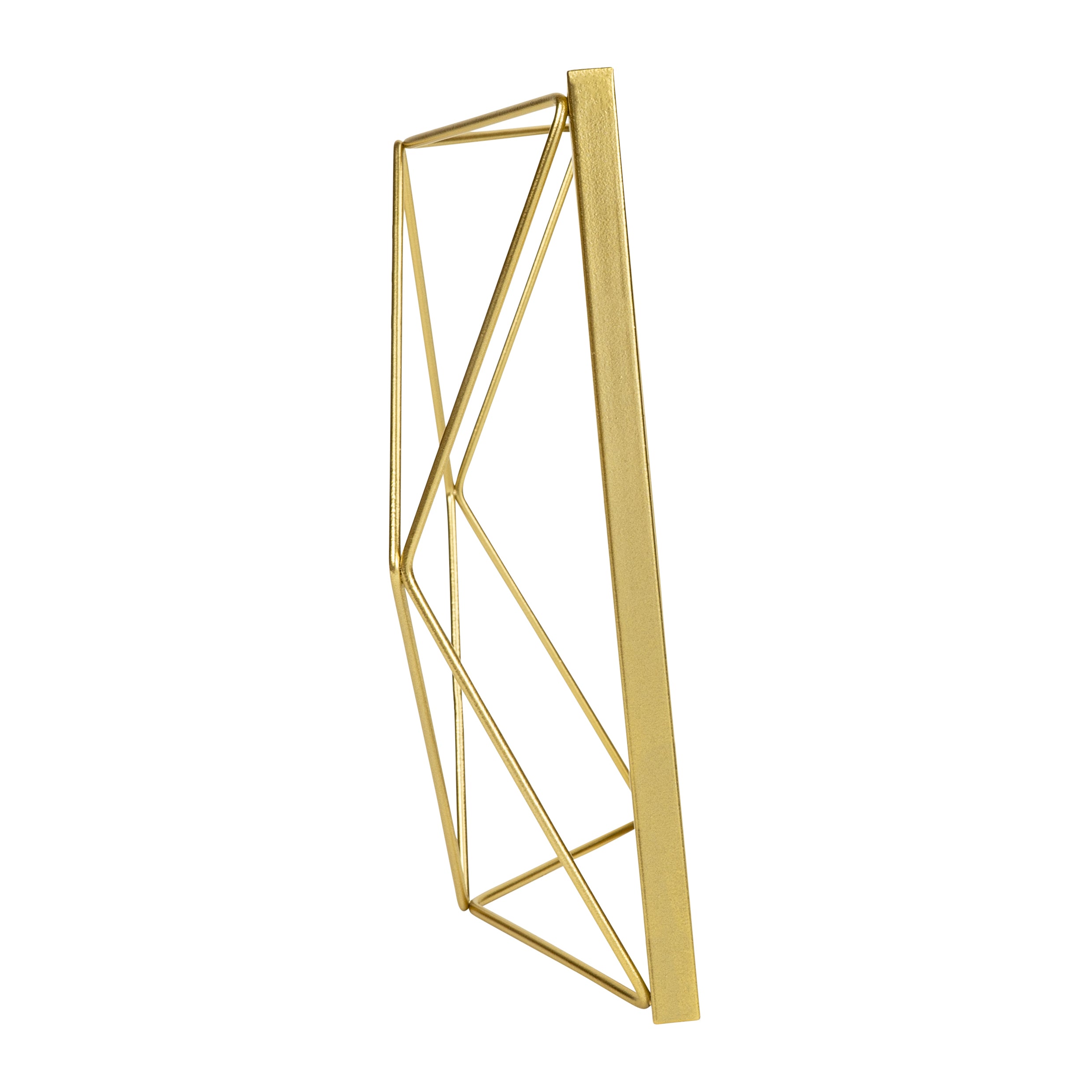 QUVIO Fotolijstje hexagon - 17,5 x 23 cm - staal - Goud