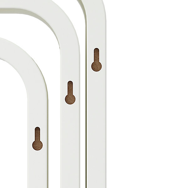 Etagères murales cubes modulables Cusko Form, blanc, 3 pièces