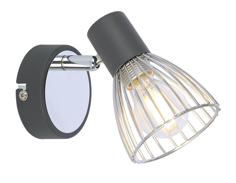 Lampa kinkiet MODO 1x40w e14 czarny chrom