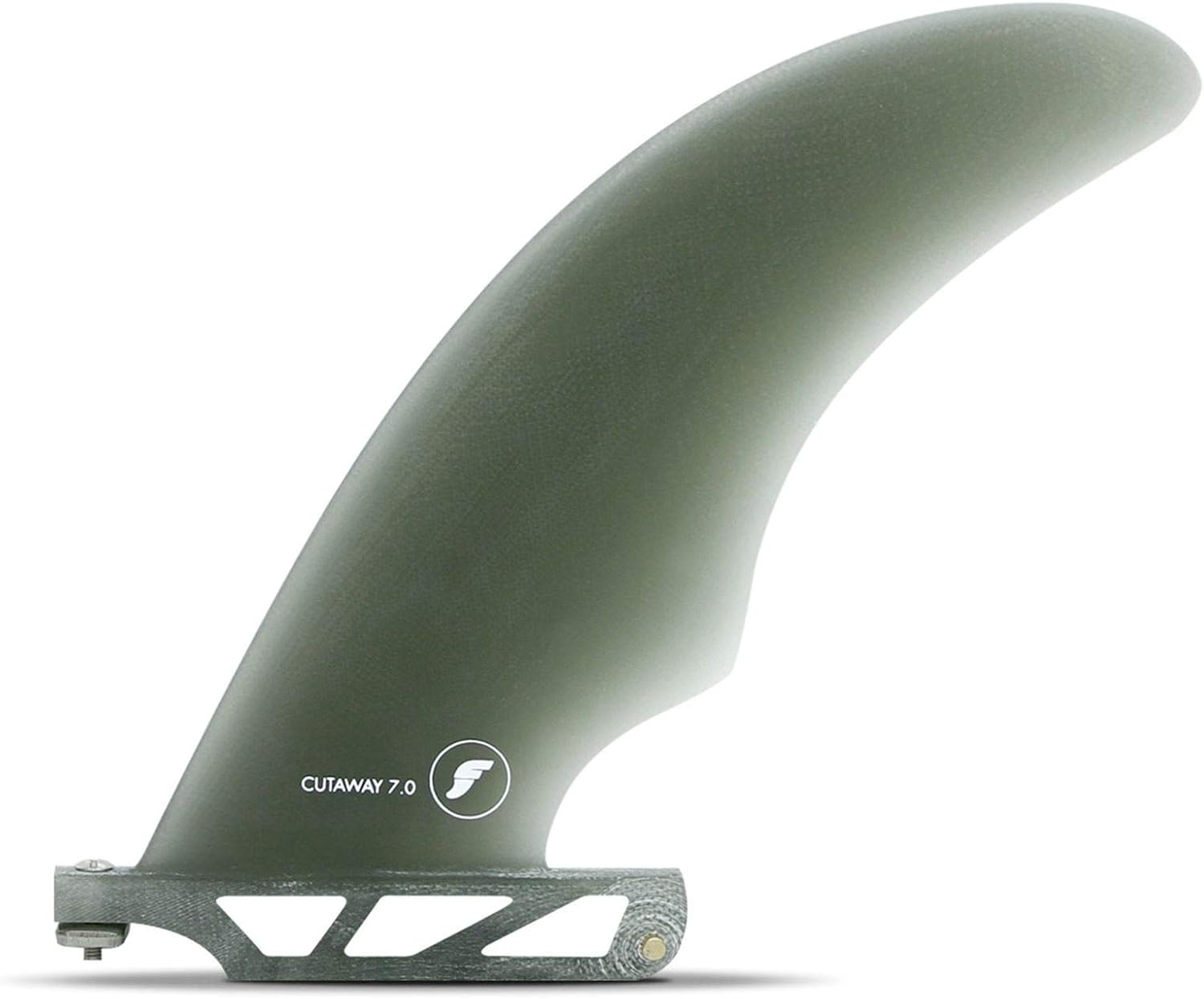 Futures Fins Cutaway 7.0 Surfboard Longboard SUP Fin. 7.0 - Fiberglass - Smoke.