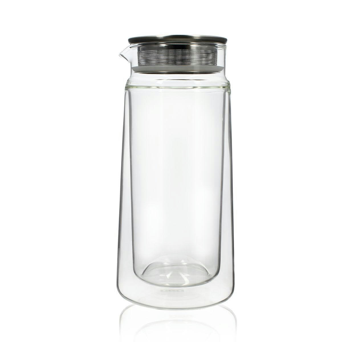 VIKTOR - Carafe infuseur double paroi en verre 650ml