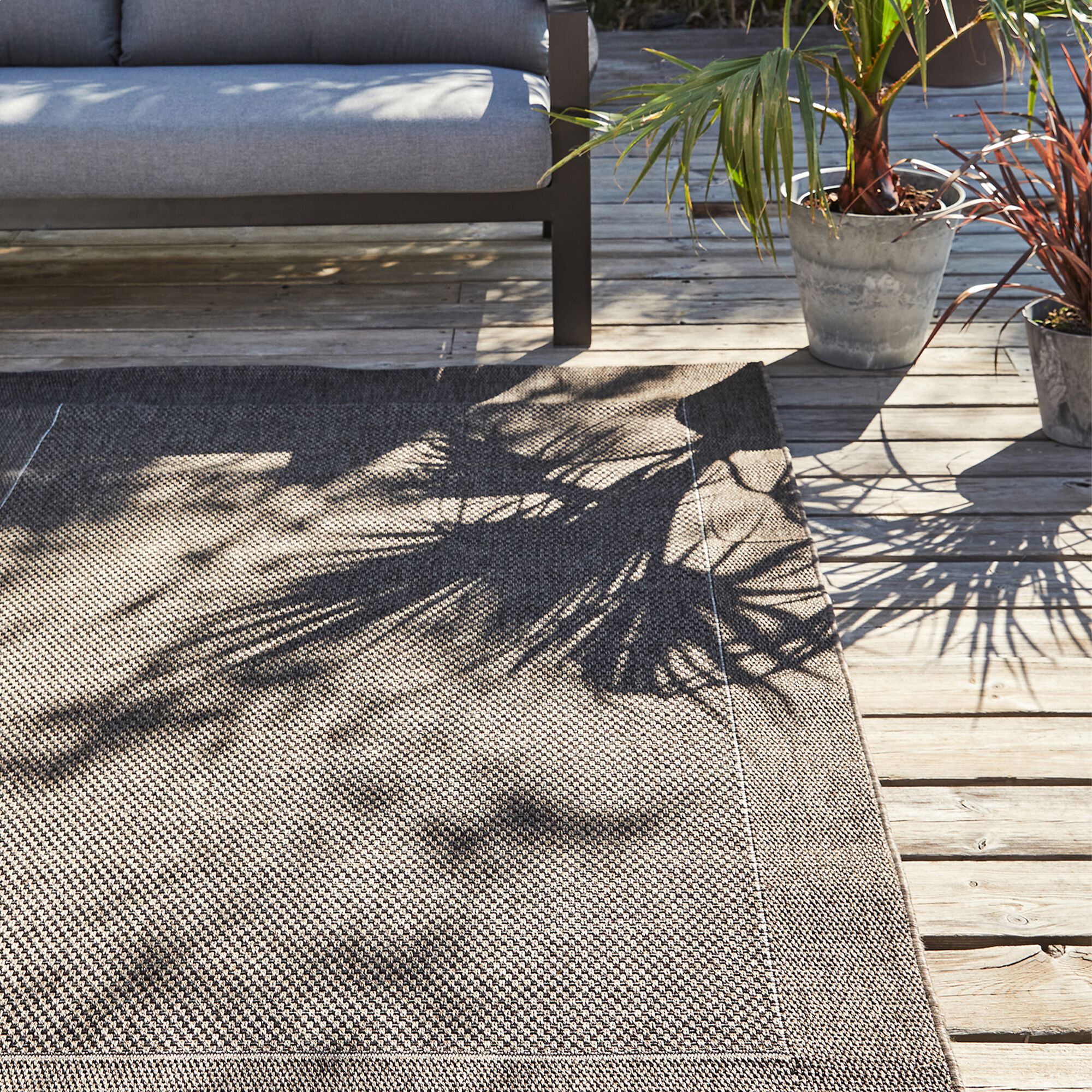 KELLY - Tapis intérieur et extérieur - marron 200x290cm