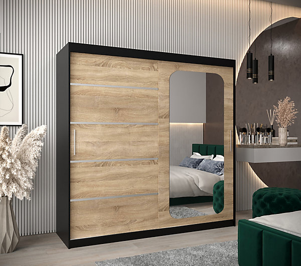 Armoire Promo V2 a portes coulissantes H. 200 x L. 200 x P. 62 2 portes