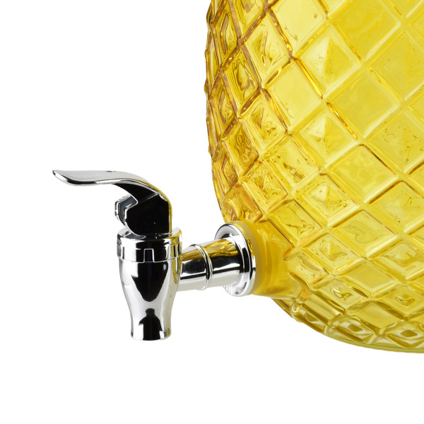 MODERN KITCHEN Szklany słój z kranikiem ananas 4L