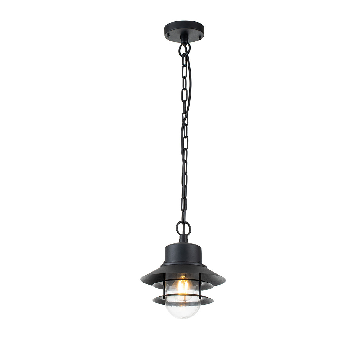 Lampa sufitowa zewnętrzna Copenhagen czarna 1 x E27 x 60W IP44 Elstead