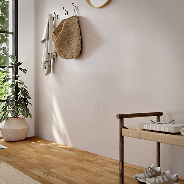 Papier peint vinyle intissé uni aspect tissu beige L.1005 x l.53cm GoodHome, Mythe