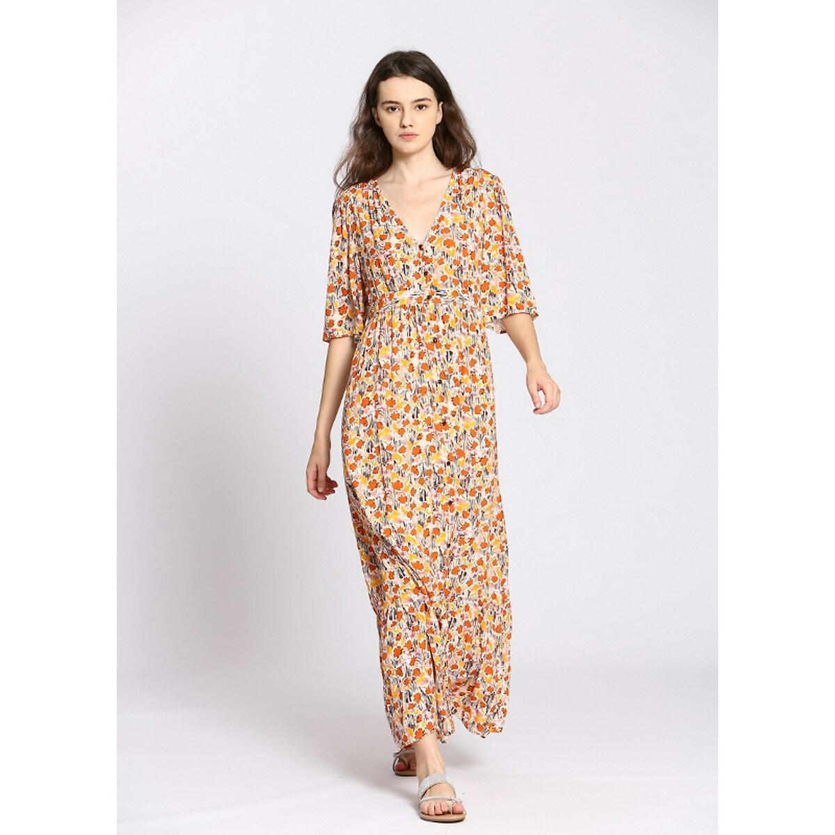 Robe manches courtes, imprimée