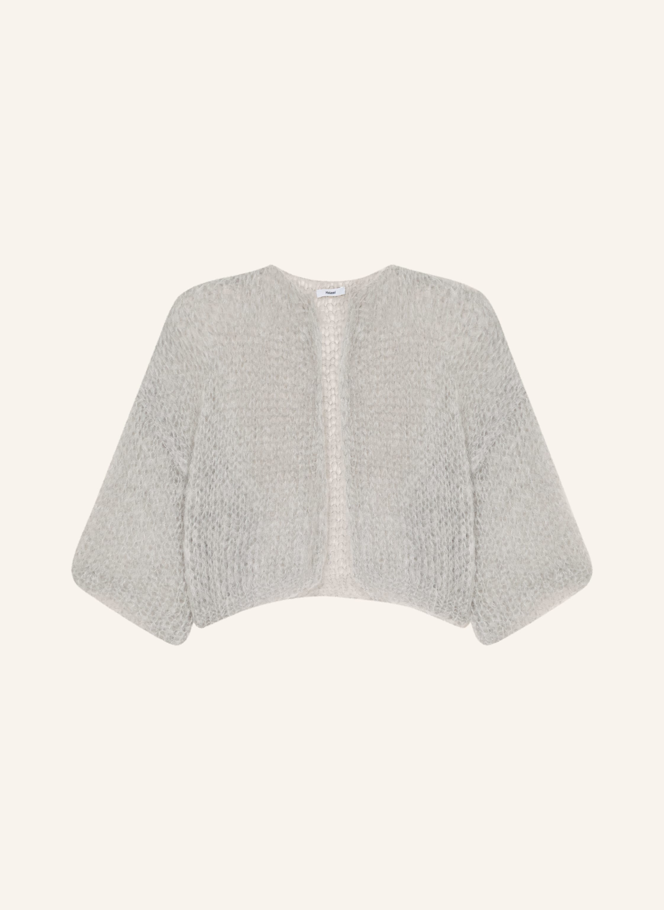 MAIAMI Cropped-Strickhülle aus Mohair mit 3/4-Arm