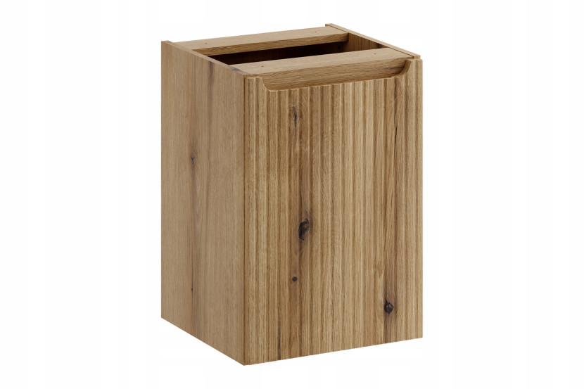 Szafka pod blat NOVA 40 cm dąb Coast Evoke ryflowana z koszem