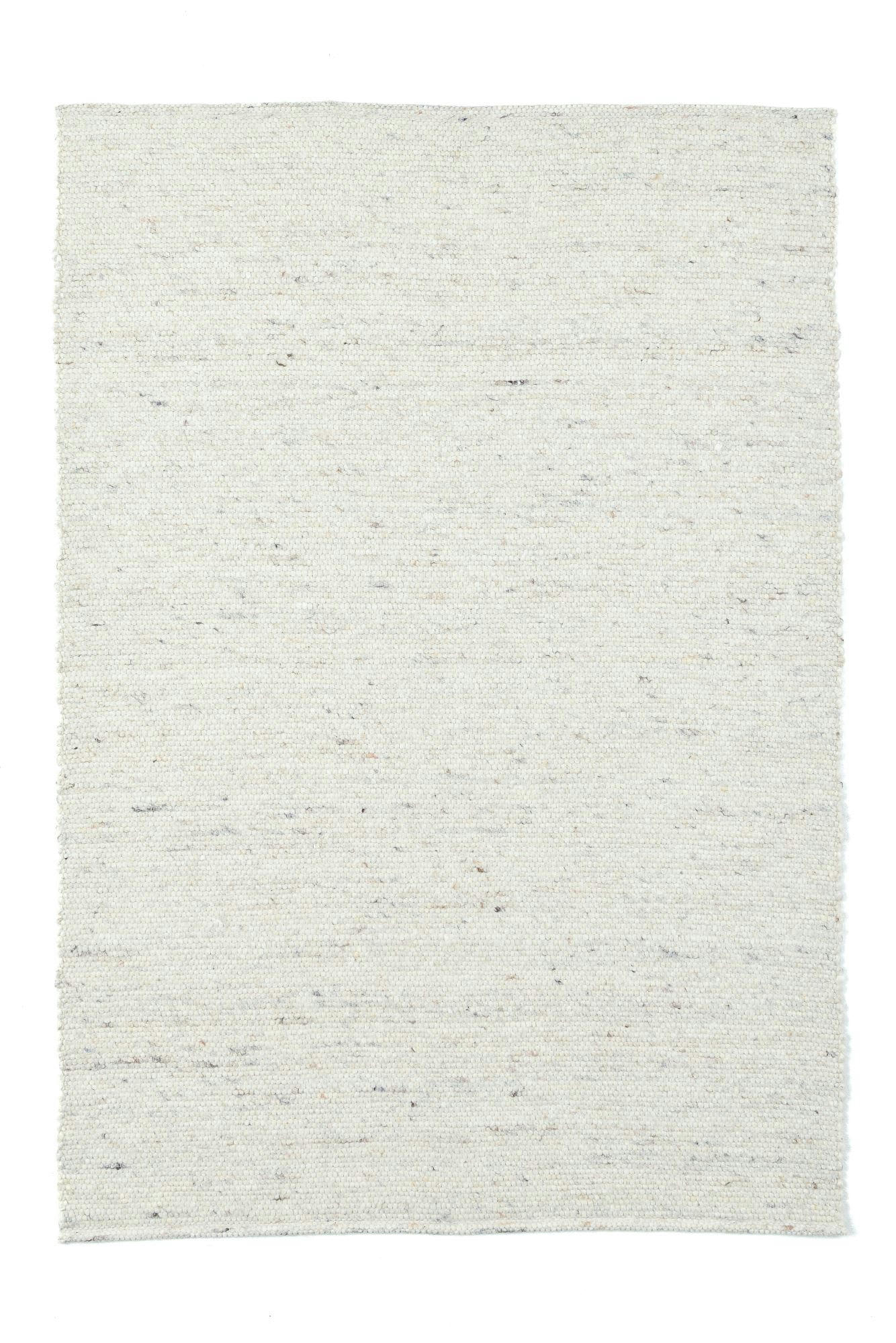 ALM-GLÜCK - Tapis tissé à la main en laine naturelle naturel 120x180