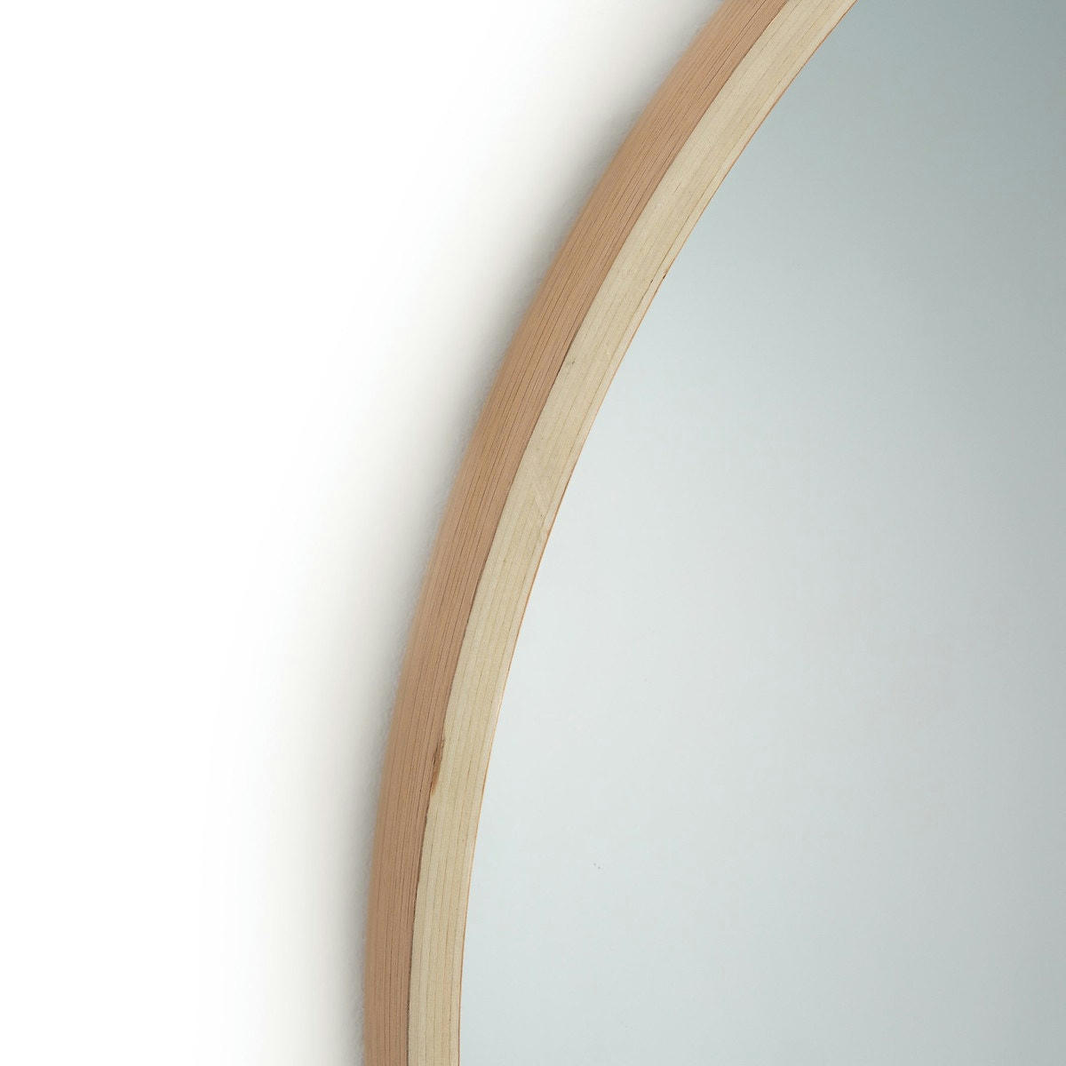 Miroir rond plaqué chêne Ø59 cm, Alaria