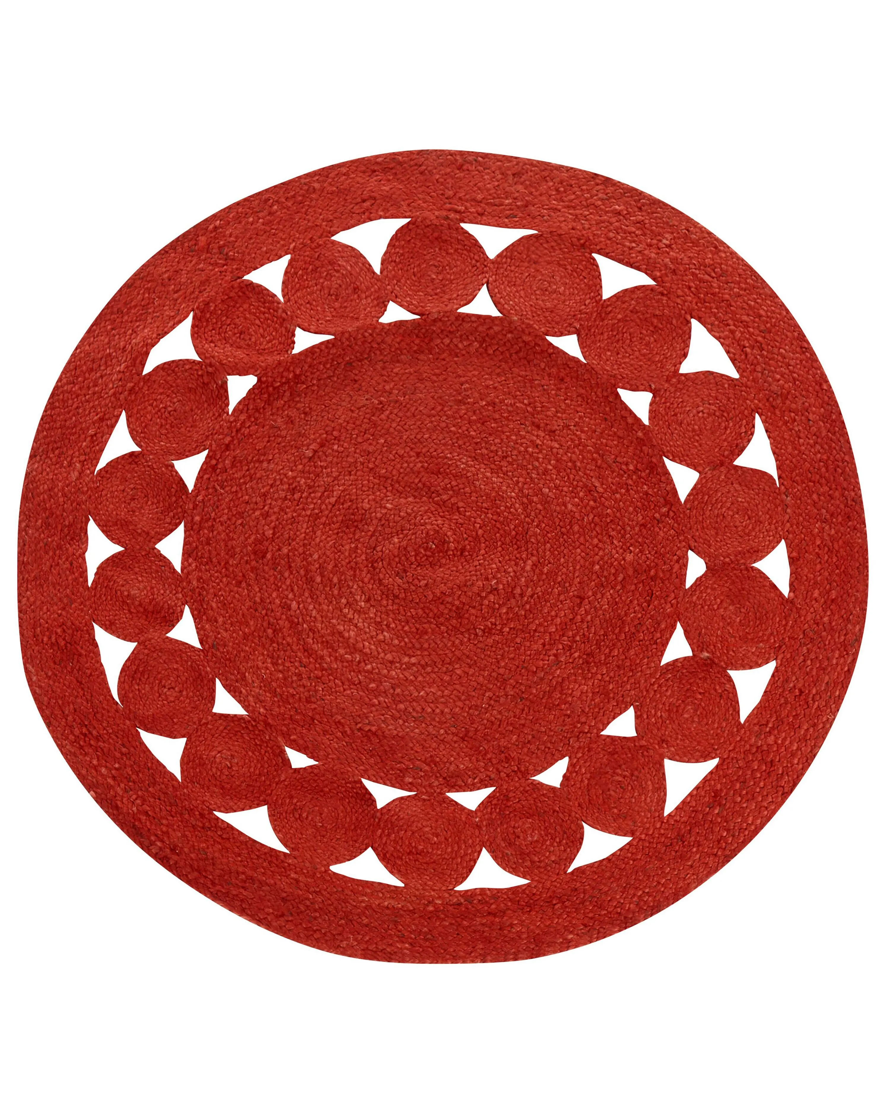 Rug KOYUNLU Red ? 120 cm Jute