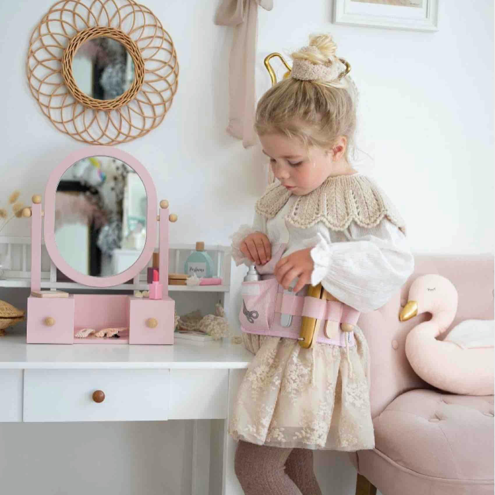 - Jouet en bois - Set - ceinture de coiffeur