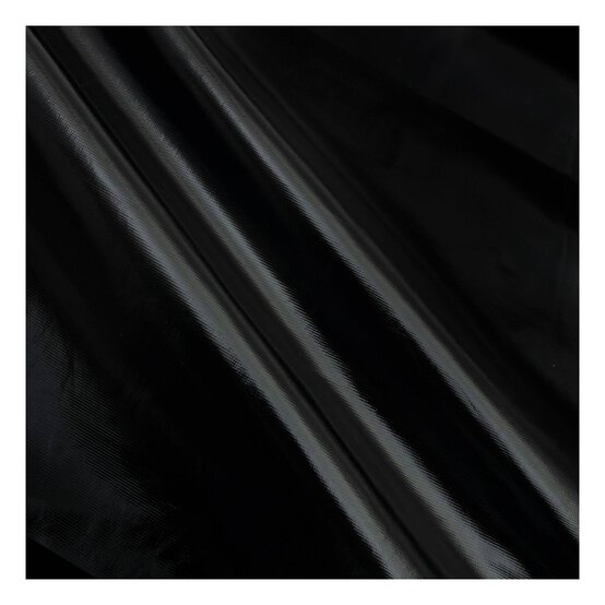 Matt Black PVC Fabric by the Metre