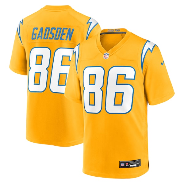 Oronde Gadsden Los Angeles Chargers Nike Alternate Charger Power Game Jersey -  Gold/Navy/Powder Blue