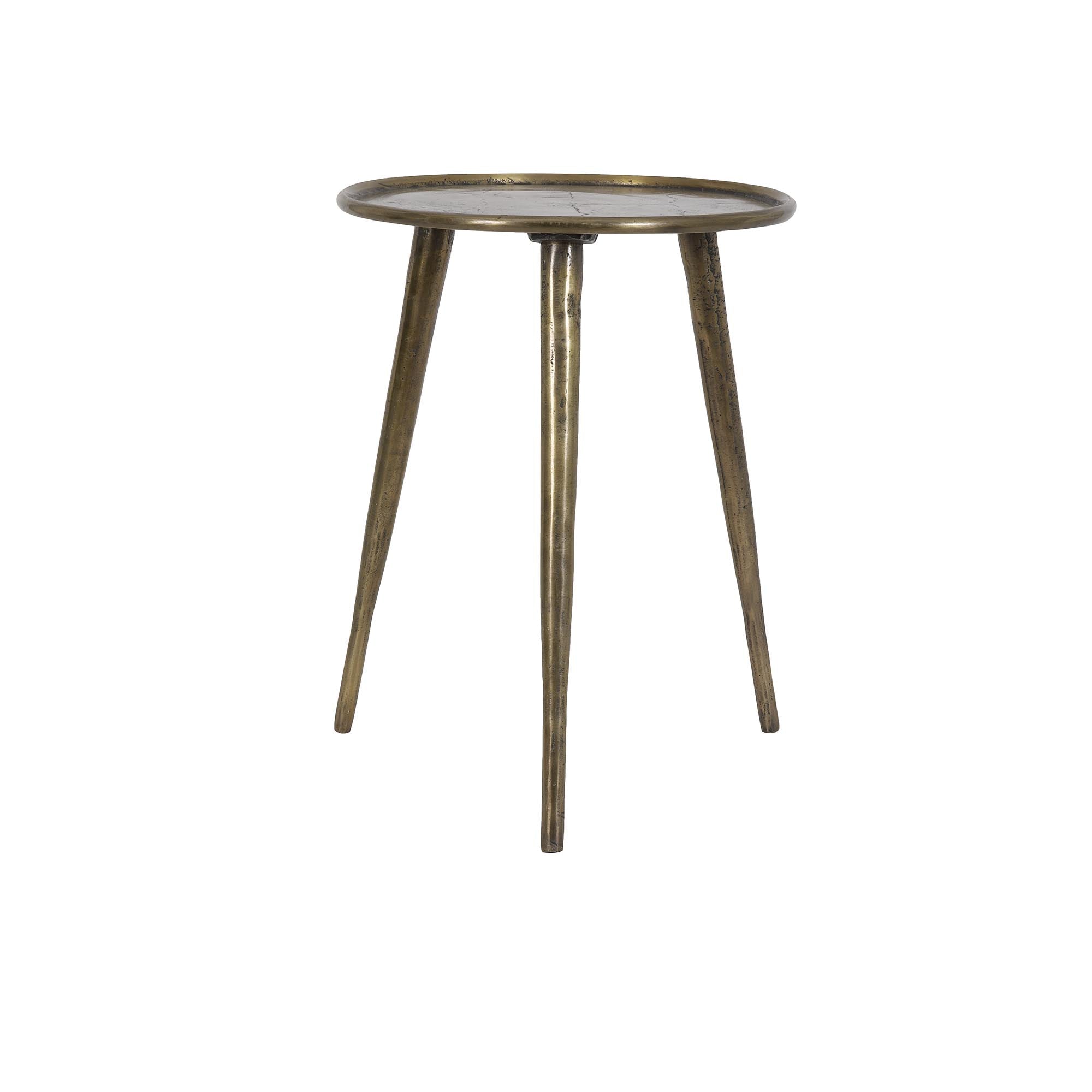 Light & Living bijzettafel Babina - brons - Ø36cm