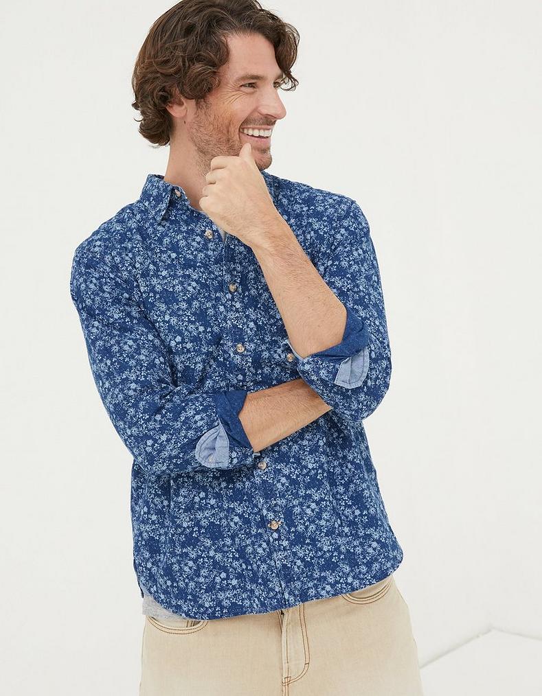 Scribble Daisy Print Shirt