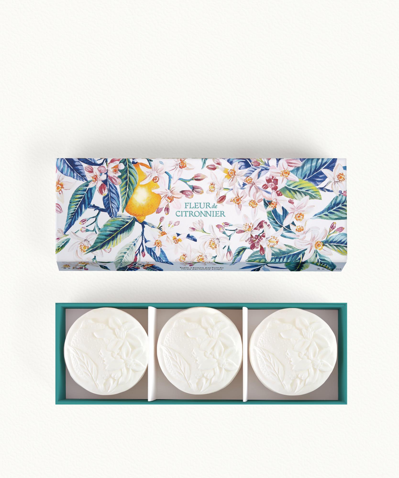 Coffret savons Fleur de Citronnier - 3 minis savons parfumés