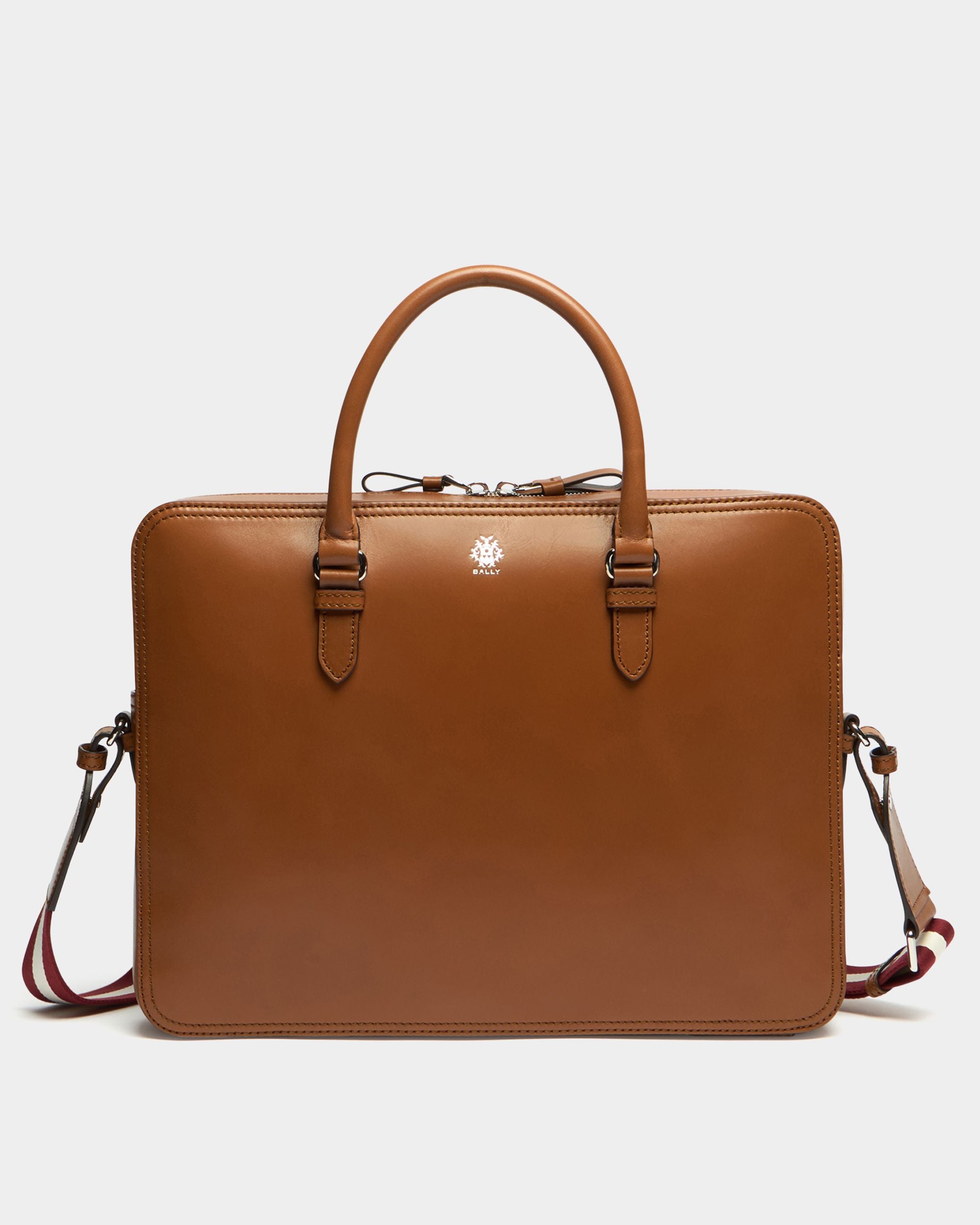 Ray Aktentasche aus Leder in Amber Brown