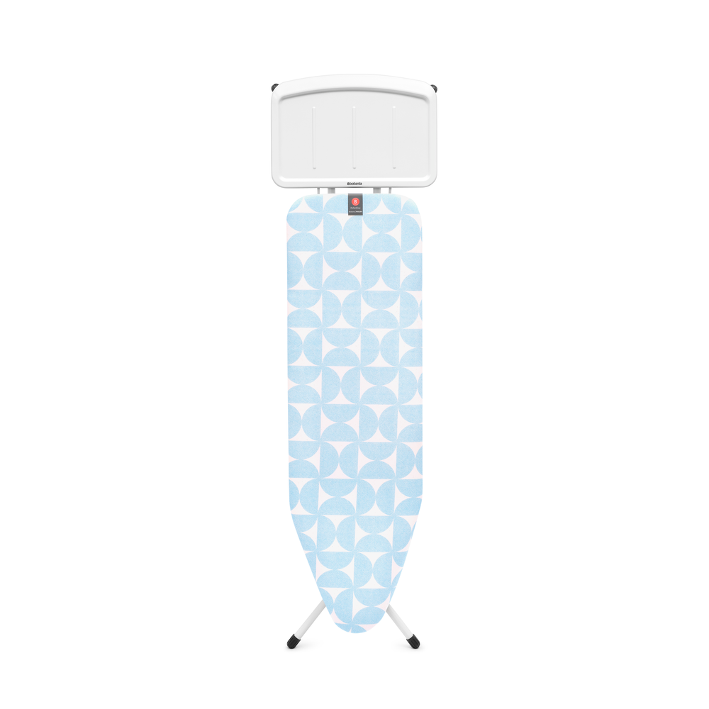 Brabantia Strijkplank B, 124x38 cm, solide stoomunithouder, PerfectFlow - Fresh Breeze