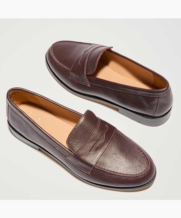 Ginelli Burgundy - Penny Loafer