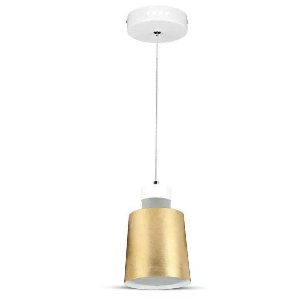 Lampa wisząca VT-7333 złota LED 1x7W Ciepła biel 400lm V-TAC