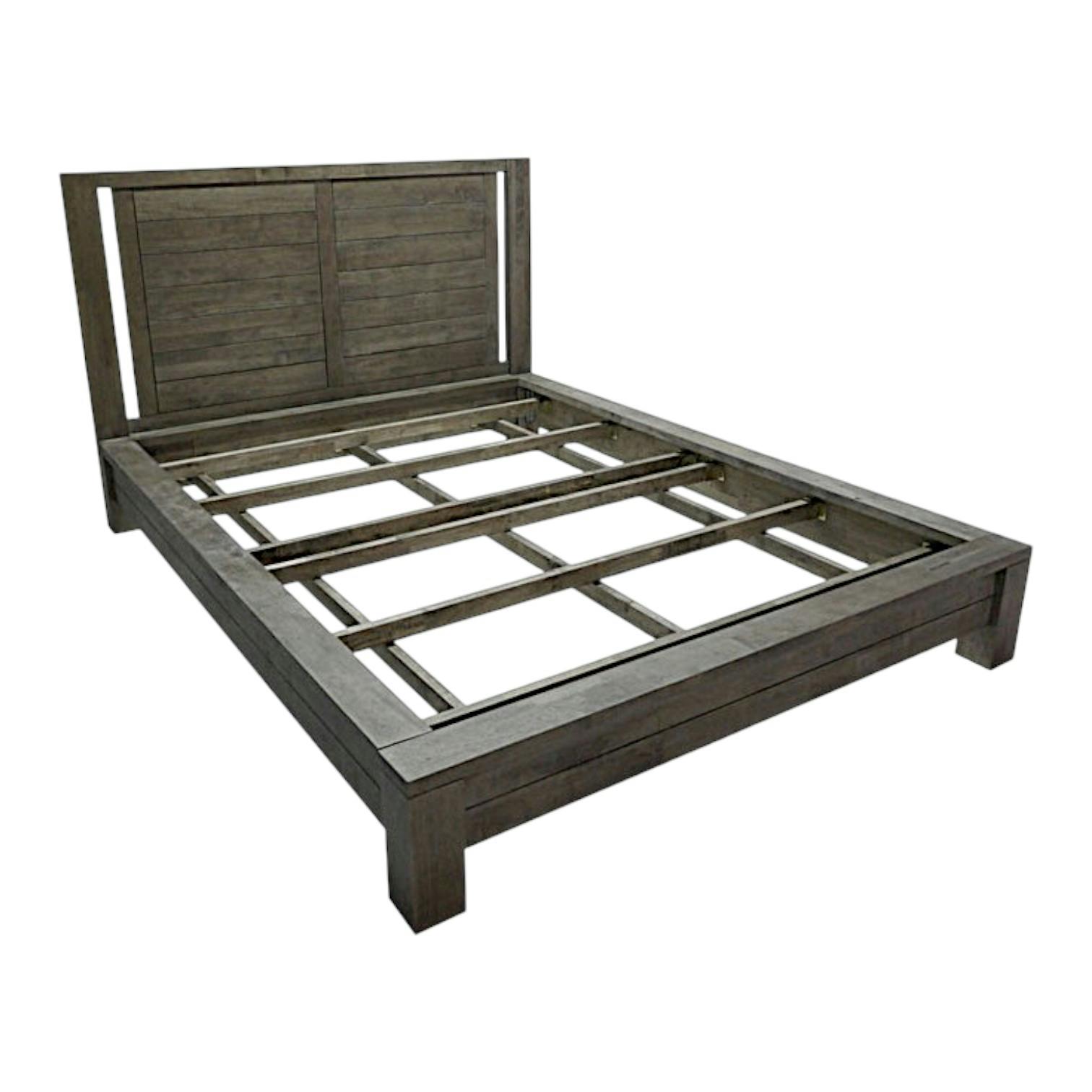Lit 2 places Hévéa pour couchage 140x190 163x213x110cm ATTAN