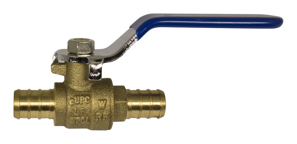 Waterline PEX Full Port Ball Valve with Lever Handle, 1/2-in