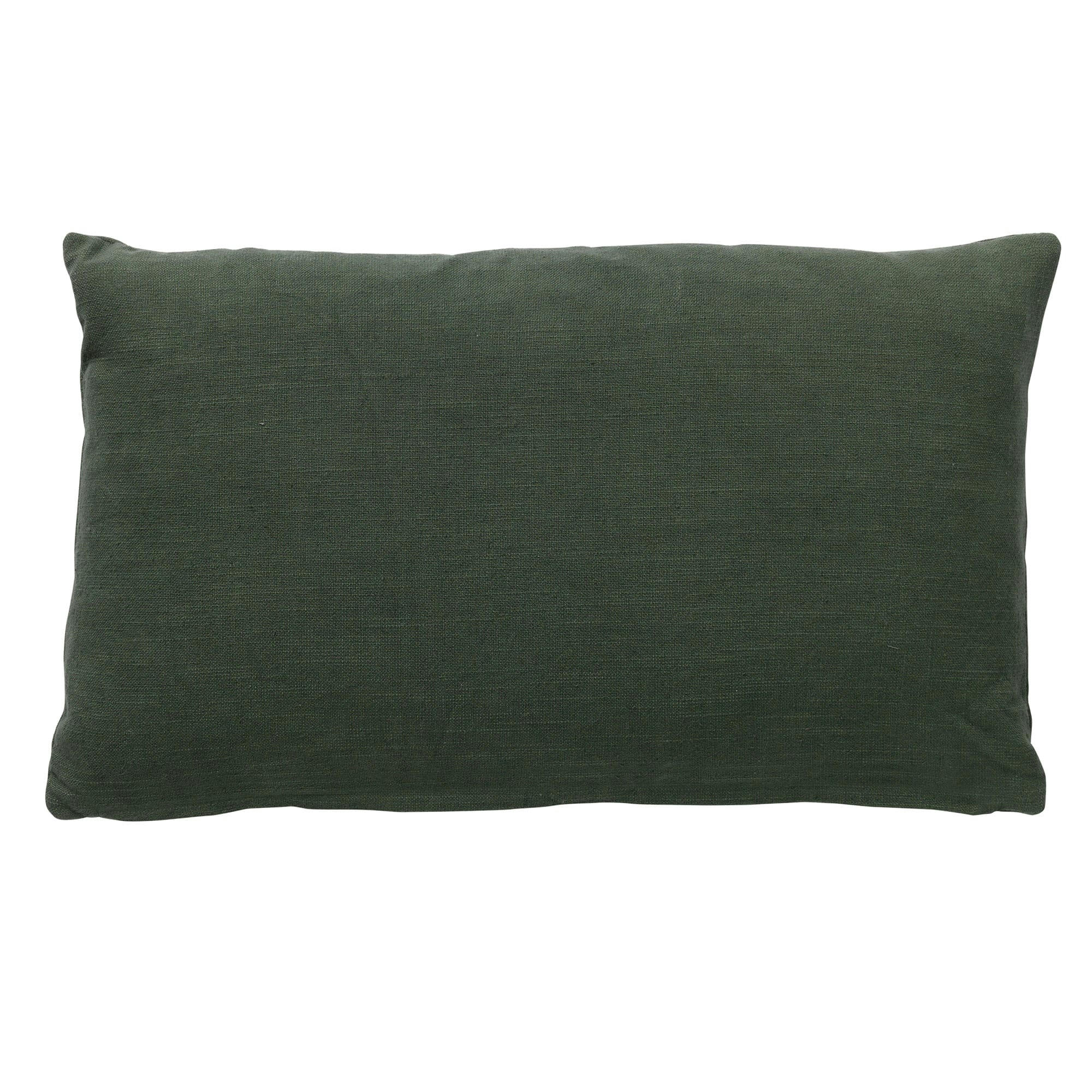 FREDERIQUE - Coussin vert en coton 40x60 cm avec motif