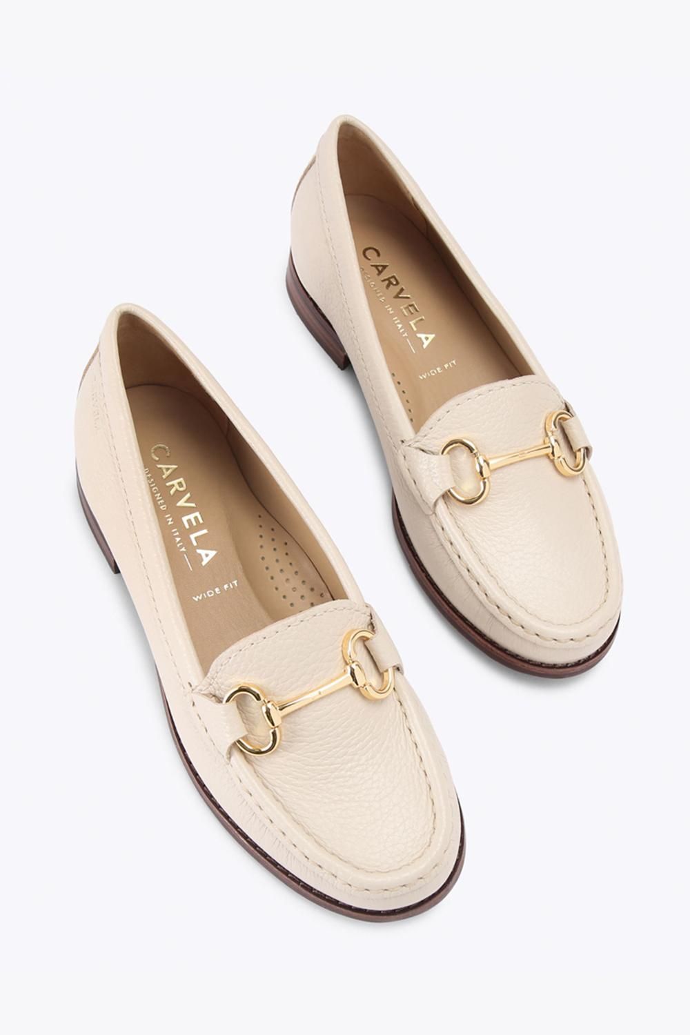 Carvela Click Wide Fit' Leather Flats