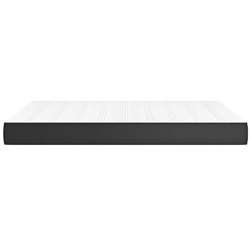 NNEVL Pocket Spring Bed Mattress Black 137x190x20 cm Full Faux Leather