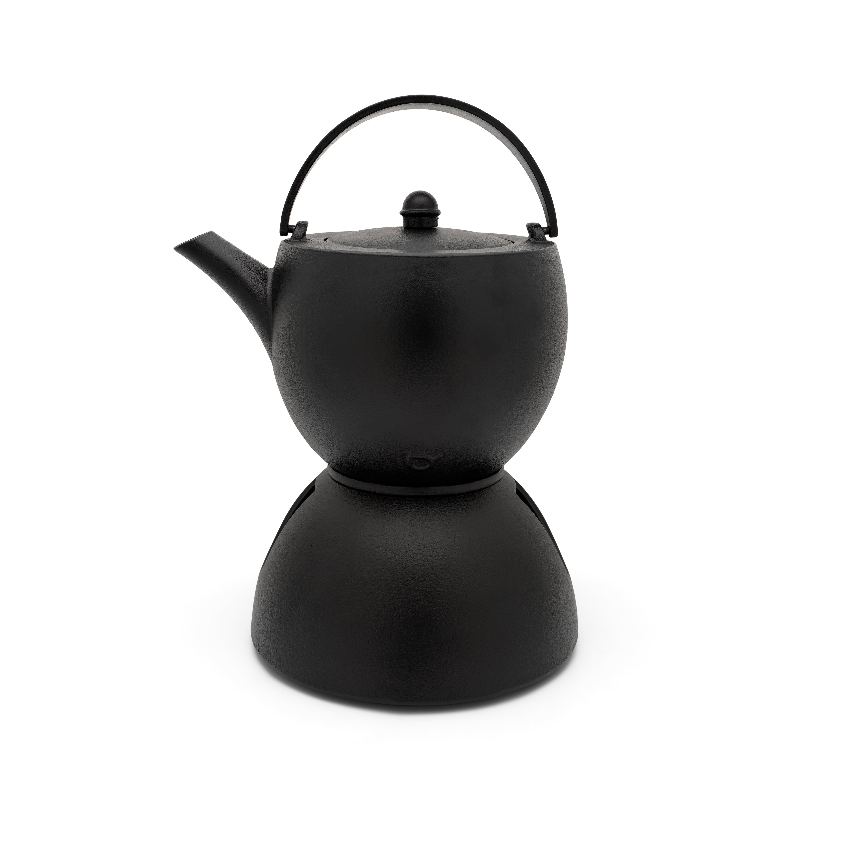 Bredemeijer - Gietijzeren theeset Sencha - 1,2 liter - Zwart - Theepot met theelicht