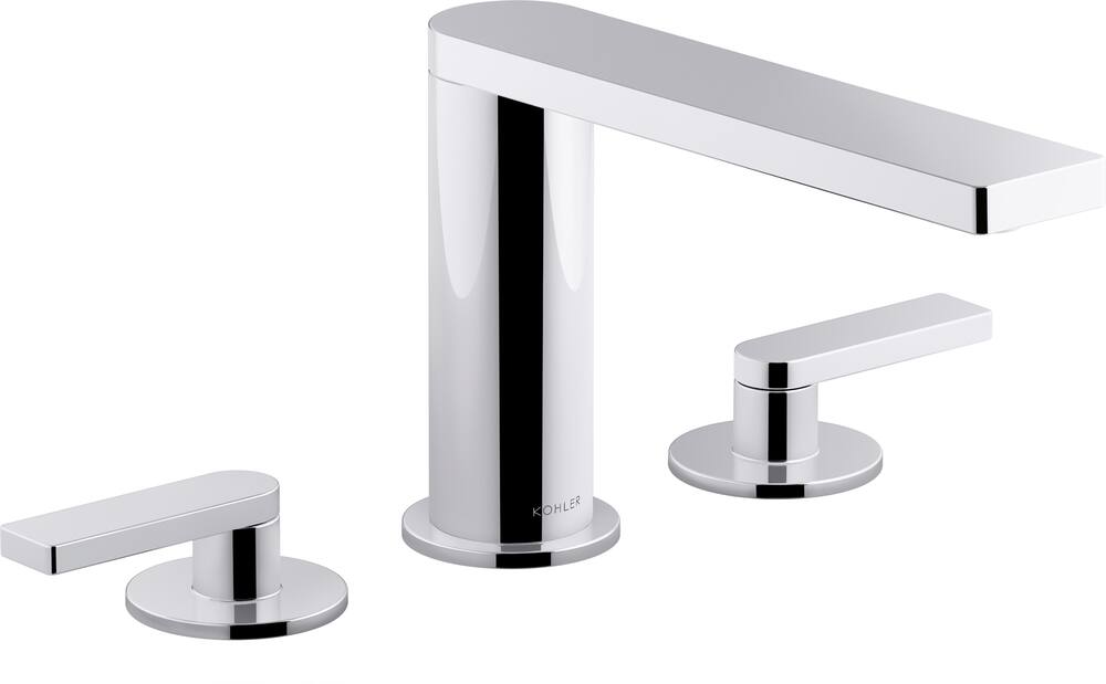Kohler Composed Widespread 2-Handle Bathroom Faucet, Polished Chrome