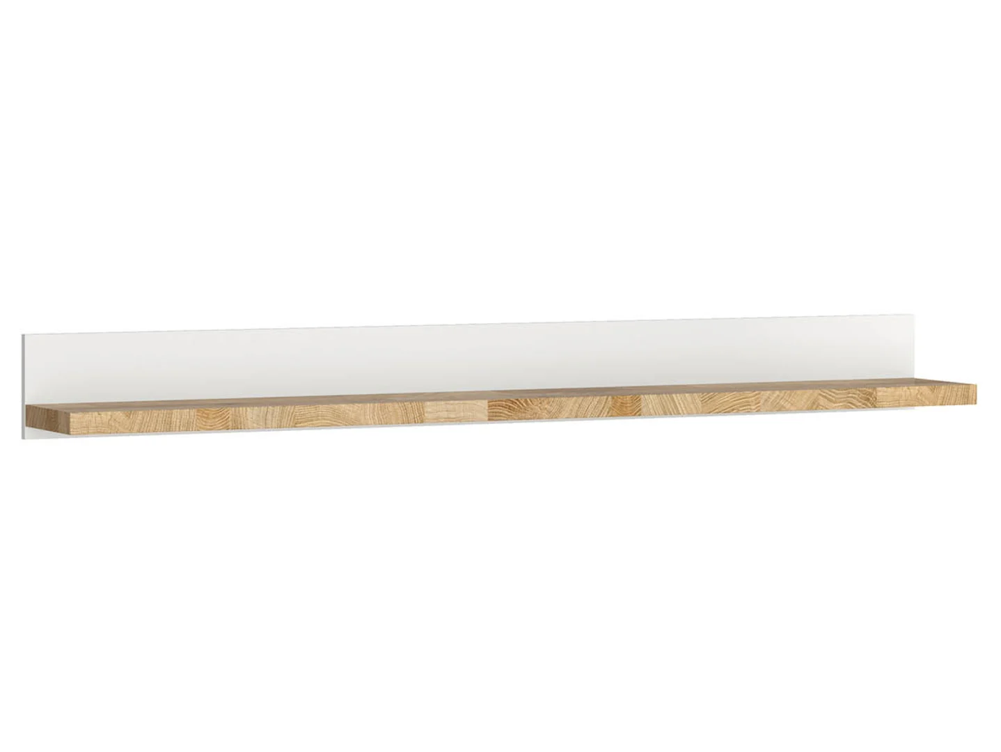 Półka ścienna Alameda 147 cm biały/ dąb westminster