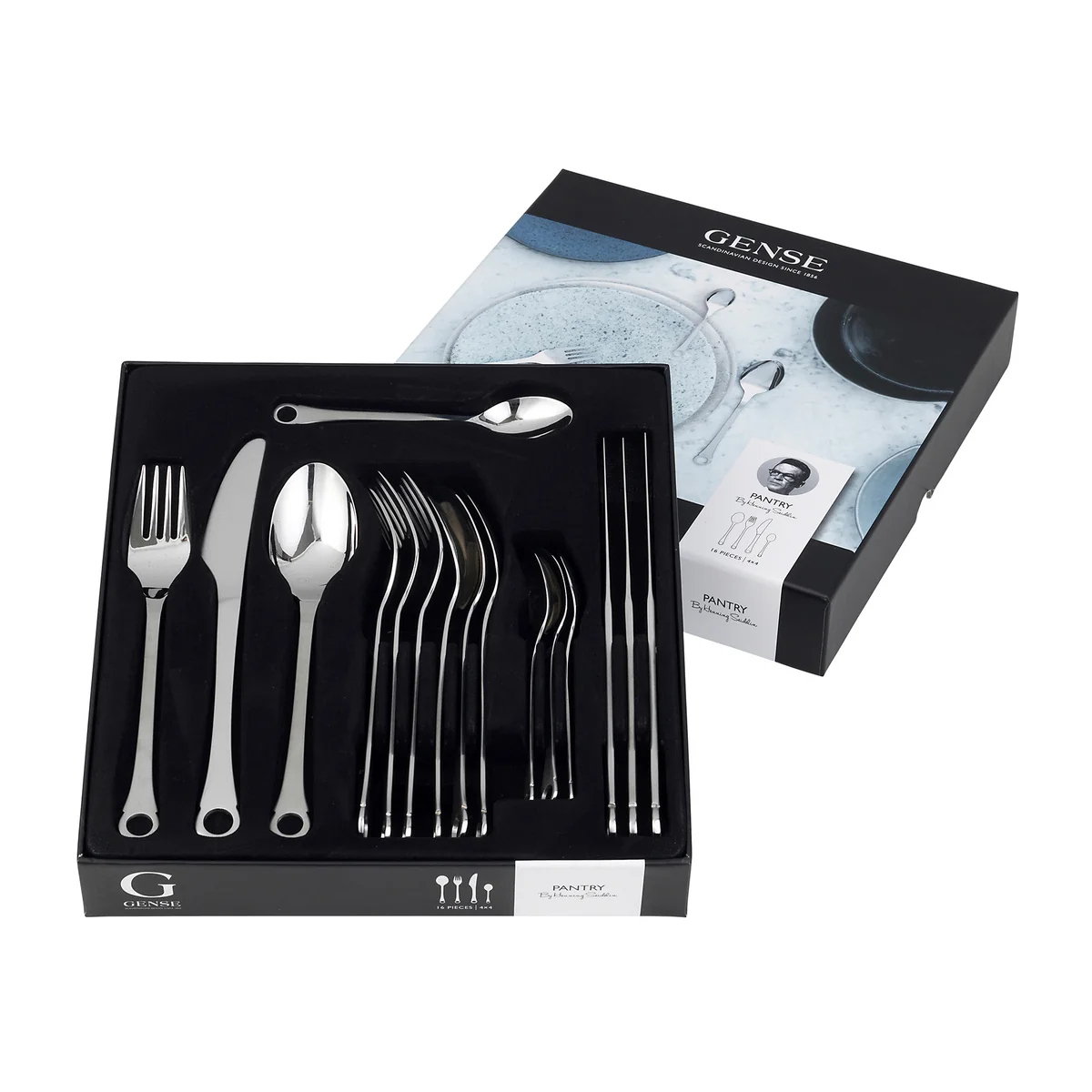 Gense - Pantry Besteckset, matter / glänzender Stahl (16-tlg.)