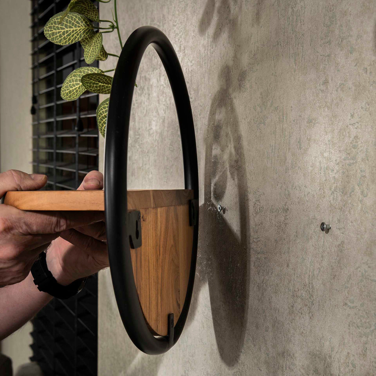 Fraaai - Esha wandschap rond - naturel