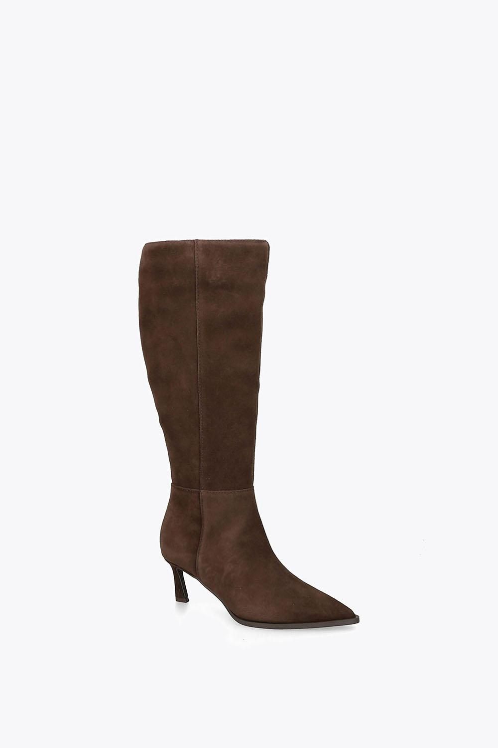 STEVE MADDEN Lucid Dark Brown Suede' Suede Boots