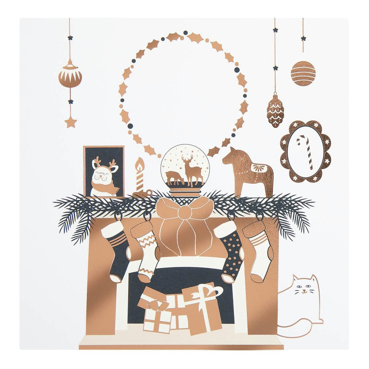 - Carte De Vœux Etincelle Cheminée